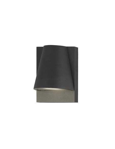 Kala outdoor wall light - FORLIGHT - Anthracite lamp, GU10 IP44