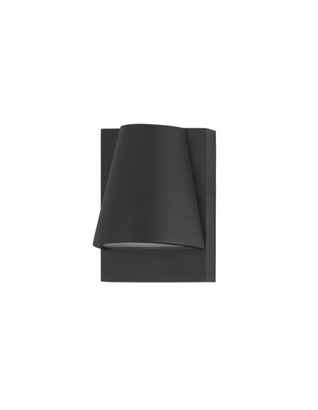 Kala outdoor wall light - FORLIGHT - Anthracite lamp, GU10 IP44