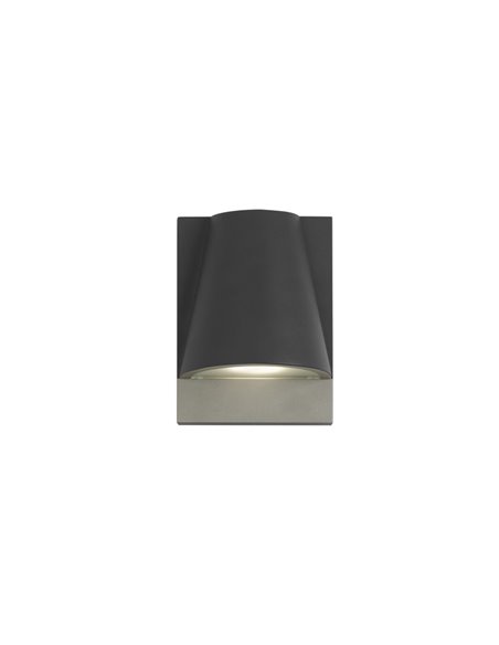 Kala outdoor wall light - FORLIGHT - Anthracite lamp, GU10 IP44
