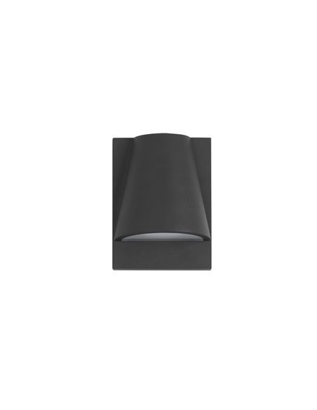Kala outdoor wall light - FORLIGHT - Anthracite lamp, GU10 IP44