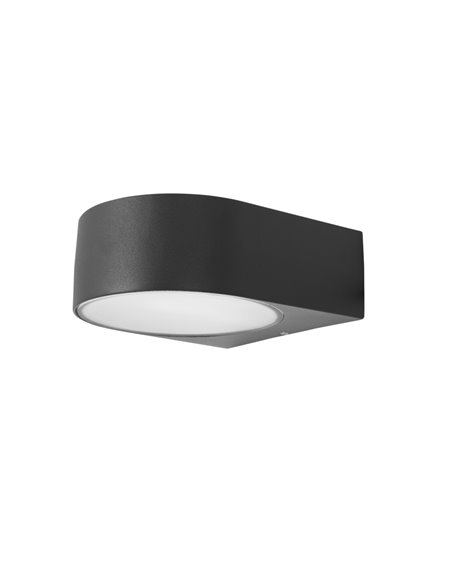 Mayor outdoor wall light - FORLIGHT - Aluminium lamp in grey and anthracite, E27 15W IP44