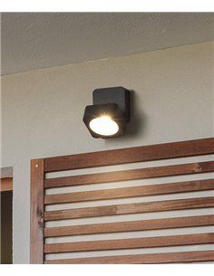 Tilt outdoor wall light - FORLIGHT - Aluminium lamp, LED 3000K 750 lm IP44