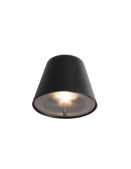 Cone outdoor wall light - FORLIGHT - Adjustable black lamp, GU10 IP54, Suitable for saline environments