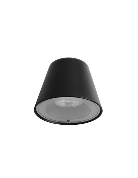 Cone outdoor wall light - FORLIGHT - Adjustable black lamp, GU10 IP54, Suitable for saline environments