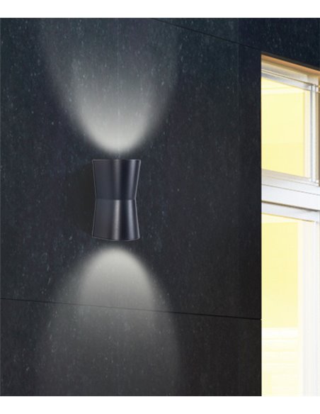 Prisma outdoor wall light - FORLIGHT - Double emission wall light, GU10, Suitable for saline environments