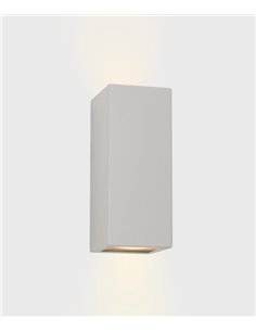 Cube outdoor wall light - FORLIGHT - Modern steel lamp in grey or black, Height: 22 cm, GU10 IP44