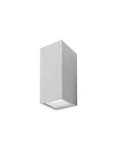 Cube outdoor wall light - FORLIGHT - Modern steel lamp in grey or black, Height: 22 cm, GU10 IP44 2