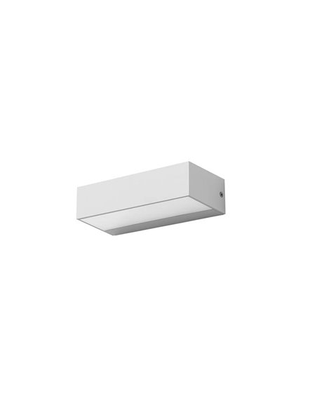 Ara outdoor wall light - FORLIGHT - Modern wall lamp in grey or white, LED 3000K 820 lm, Suitable for saline environments
