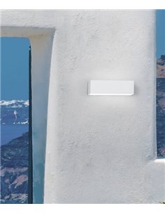 Ara outdoor wall light - FORLIGHT - Modern wall lamp in grey or white, LED 3000K 820 lm, Suitable for saline environments