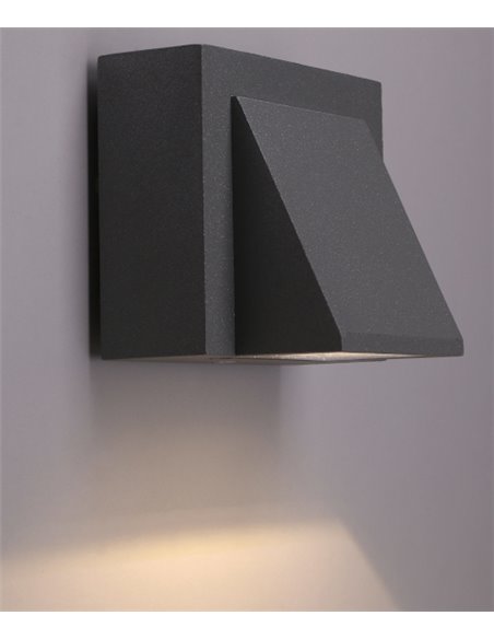 Loyd outdoor wall light - FORLIGHT - Aluminium lamp in grey or black, LED 3000K