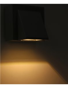 Loyd outdoor wall light - FORLIGHT - Aluminium lamp in grey or black, LED 3000K 2