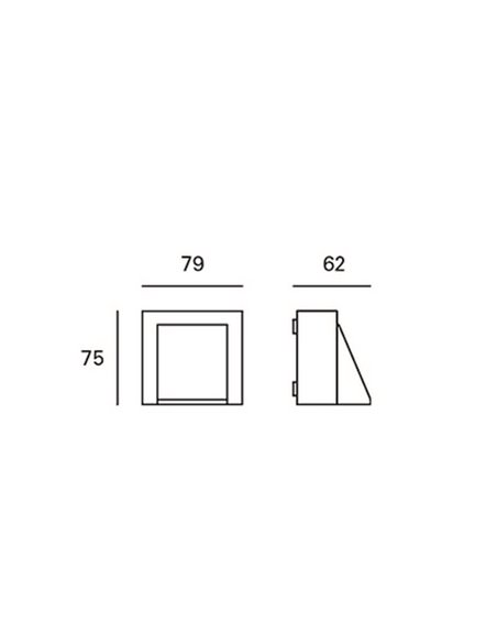 Loyd outdoor wall light - FORLIGHT - Aluminium lamp in grey or black, LED 3000K