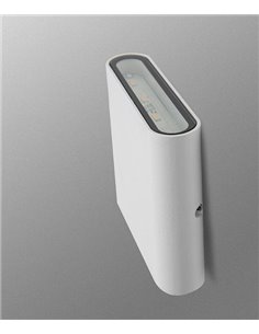 Slim outdoor wall light - FORLIGHT - Aluminium wall lamp in white or anthracite, LED 3000K 320 lm