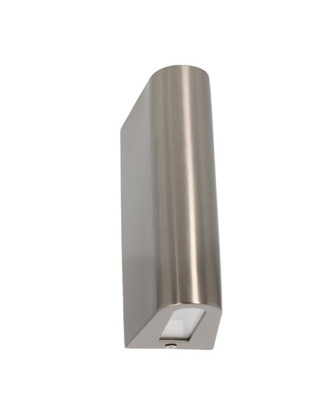 Elix outdoor wall light - FORLIGHT - Stainless steel minimalist wall light, LED 3000K 600 lm IP44, Height: 16 cm