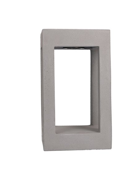 Box outdoor bollard - FORLIGHT - Cement lamp, Available in 2 sizes: 35 / 70 cm, LED 4000K 580 lm
