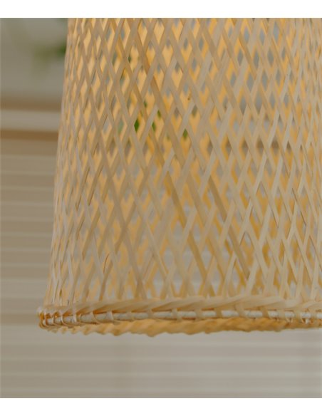 Riba pendant light - FORLIGHT - Wooden lamp, Height adjustable, Diameter: 21 cm