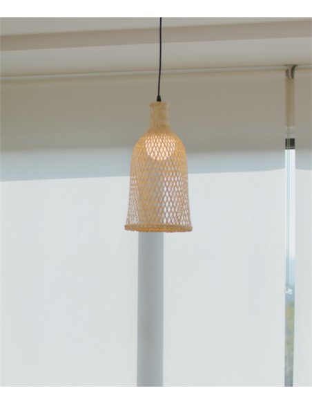 Riba pendant light - FORLIGHT - Wooden lamp, Height adjustable, Diameter: 21 cm