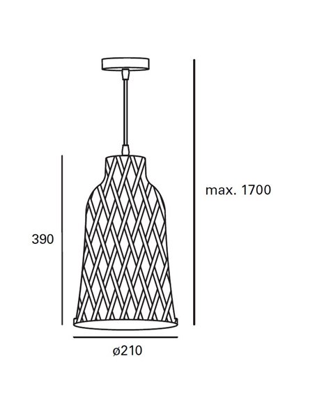Riba pendant light - FORLIGHT - Wooden lamp, Height adjustable, Diameter: 21 cm
