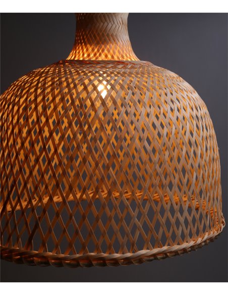 Riba pendant light - FORLIGHT - Wooden lamp, Adjustable height, Diameter: 35 cm