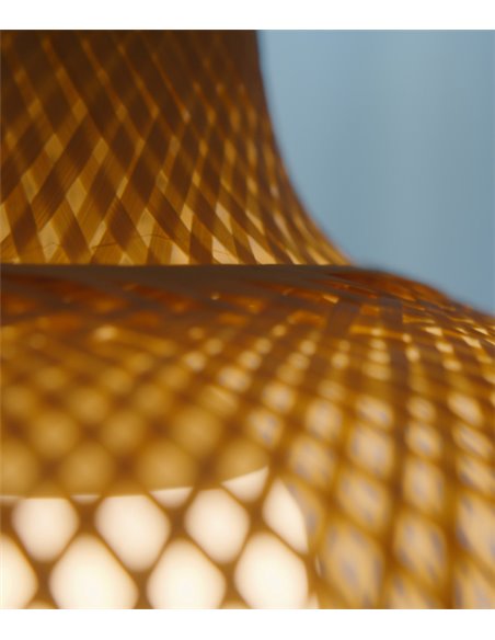 Riba pendant light - FORLIGHT - Wooden lamp, Adjustable height, Diameter: 35 cm