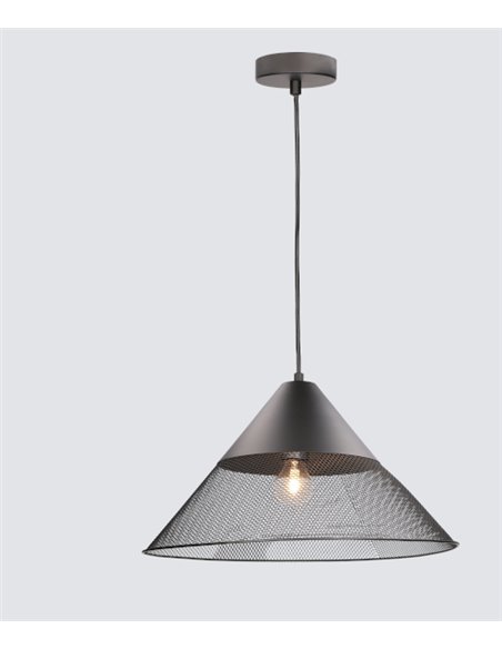 Maya pendant light - FORLIGHT - Black ceiling light, height adjustable, E27