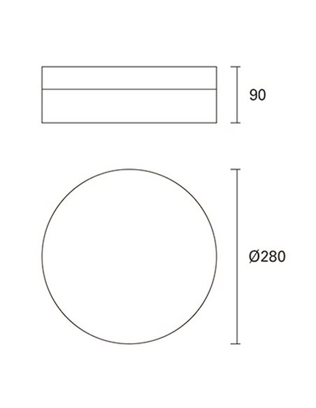 Farrow ceiling light - FORLIGHT - Crystal glass lamp, Diameter: 28 cm