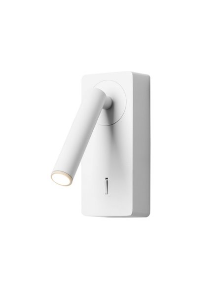 Colo wall light - FORLIGHT - Reading light in white or black, LED 3000K 184 lm