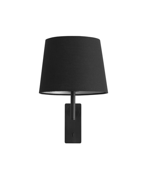 Aura wall light - FORLIGHT - Wall light with textile lampshade, Available in 2 finishes