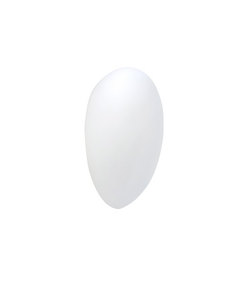 Glass wall light - FORLIGHT - White glass lamp, Available in 2 sizes