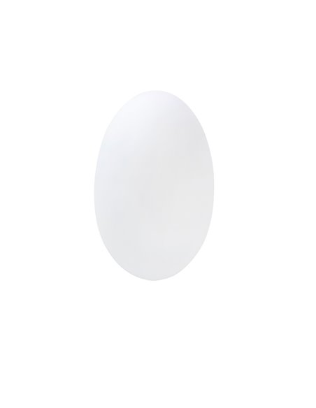 Glass wall light - FORLIGHT - White glass lamp, Available in 2 sizes