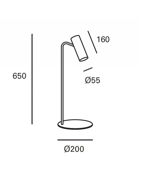 Meds desk light - FORLIGHT - Adjustable head, GU10