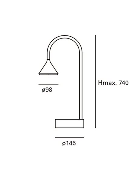 Ding desk light - FORLIGHT - Touch lamp with USB, Mobile charger, Adjustable shade