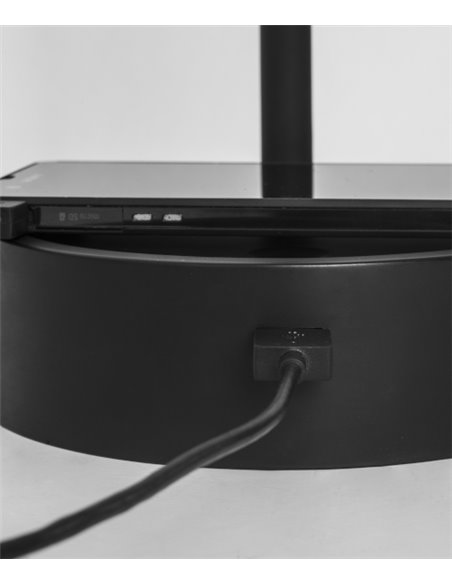 Ding desk light - FORLIGHT - Touch lamp with USB, Mobile charger, Adjustable shade
