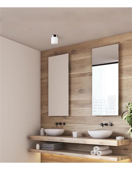 Petit ceiling light - FORLIGHT - Chrome crystal glass light, LED 3000K 650 lm