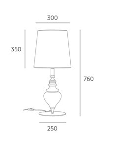 Borroco table lamp - Massmi - Painted iron metal structure, translucent cotton lampshade 2