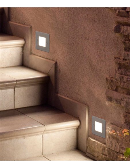 Lámpara empotrable níquel mate – Frol – Faro