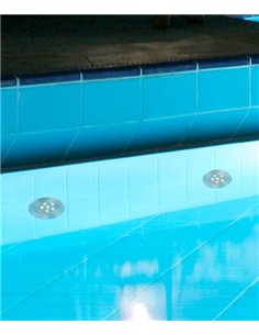 Lámpara empotrable inoxidable uso exclusivo piscinas – Edel – Faro
