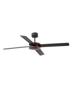Polea SMART walnut/black ceiling fan – Faro – Remote control with timer + Alexa/Google/Siri, 6 speeds, DC motor 2