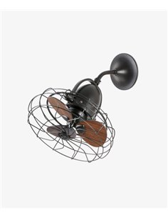 Ventilador de techo sin luz estilo retro regulador pared disponible en 2 acabados – Keiki – Faro