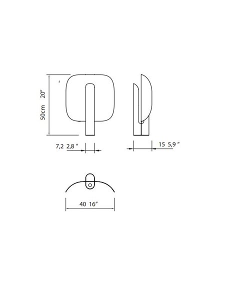 Stockholm table lamp - Punt Mobles - Minimalist design light, dimmable LED 2700K