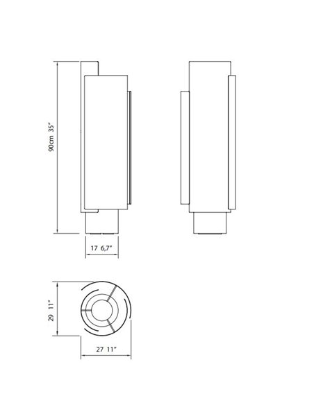 Rio floor lamp - Punt Mobles - Cotton textile lampshade, Marquina marble base, dimmable LED 2700K