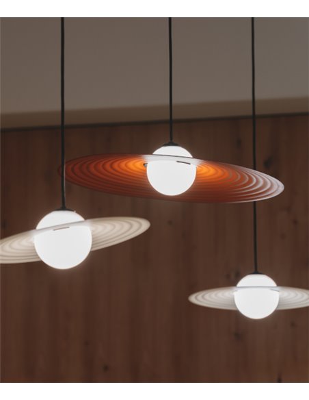 Symphony pendant light - Milan - Modern pendant lamp, Grey-Copper-Mink, Ø 30-45 cm