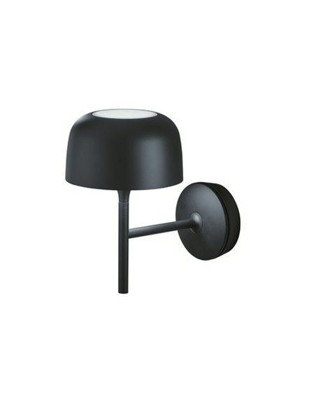 Bol wall light - Bover - Matt black aluminium light, LED Dimmable TRIAC