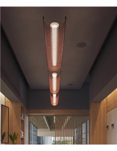 Nans Balis pendant light - Bover - Outdoor light, hand-woven synthetic fibre shade, dimmable LED Triac