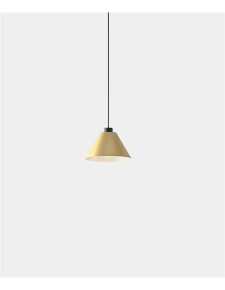 Deltratrack track pendant light - LedsC4 - Conical shaped ceiling light with cable in 2 sizes, incl. Hooks