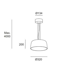 Levels pendant light - LedsC4 - Glass ceiling light in 3 colours, dimmable LED (Phase Cut, Dali-2, Casambi)