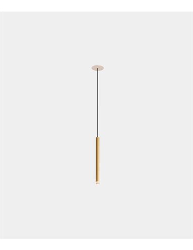Candle recessed pendant light - LedsC4 - Tube type light in 2 colours and sizes, LED 2700K