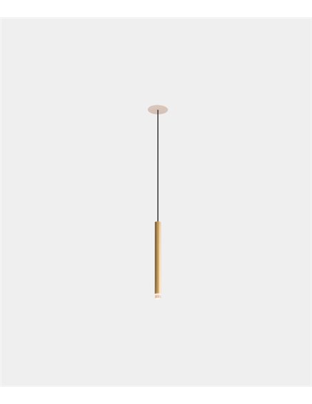 Candle recessed pendant light - LedsC4 - Tube type light in 2 colours and sizes, LED 2700K