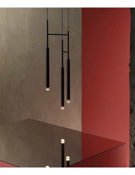 Candle pendant light - LedsC4 - Available in 2 colours, Dimmable phase cut off