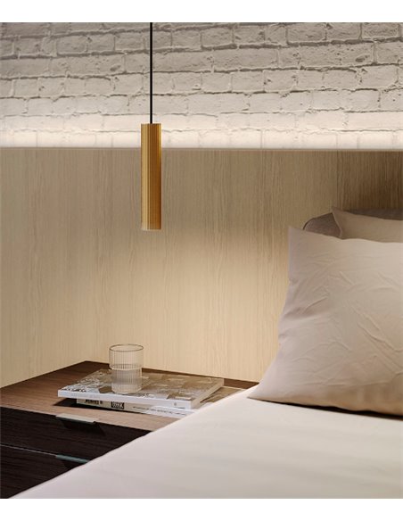 Prolix pendant light - LedsC4 - Tube lamp with manually adjustable light, dimmable LED phase cut-off